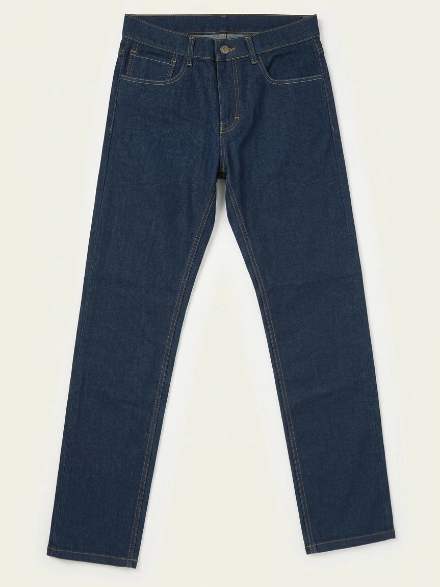 Pantalón Recto de Mezclilla Delgada 5001