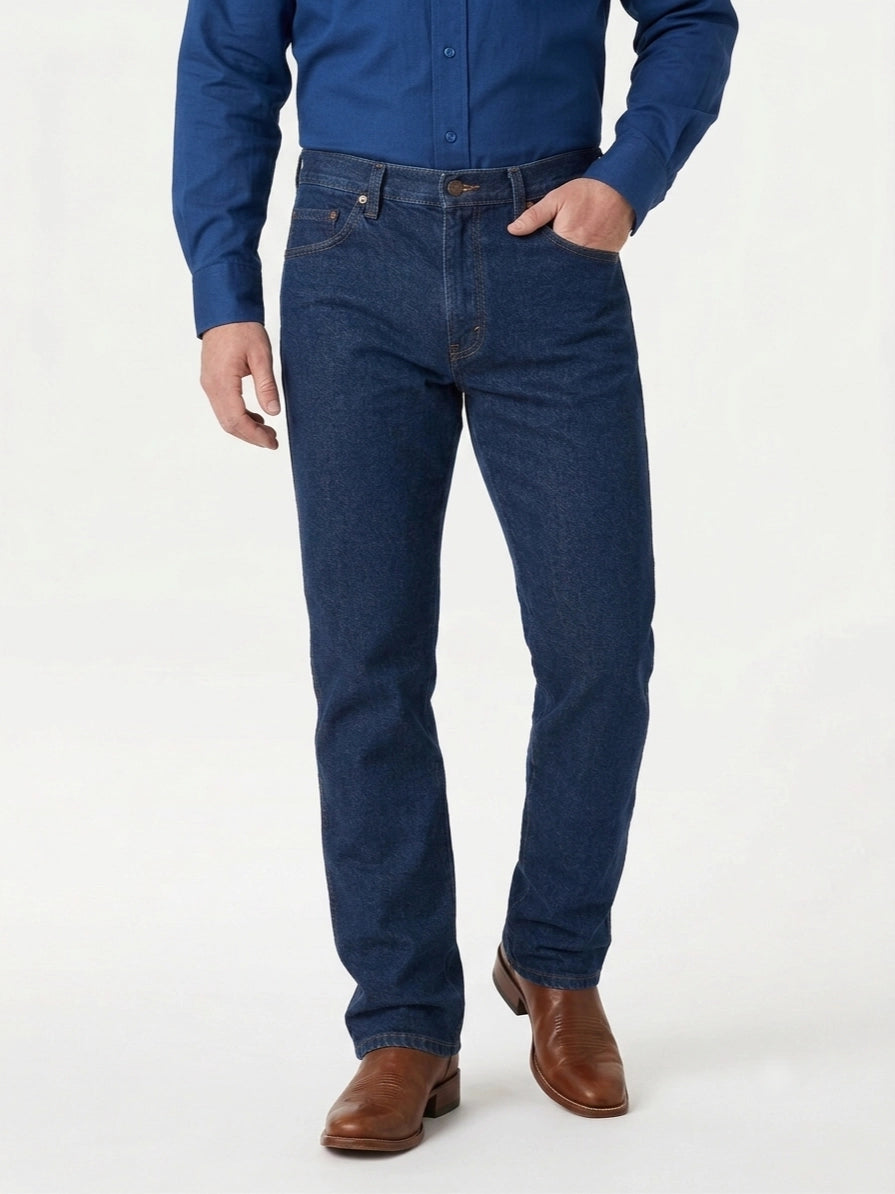 Pantalón Corte Recto de Mezclilla Texano