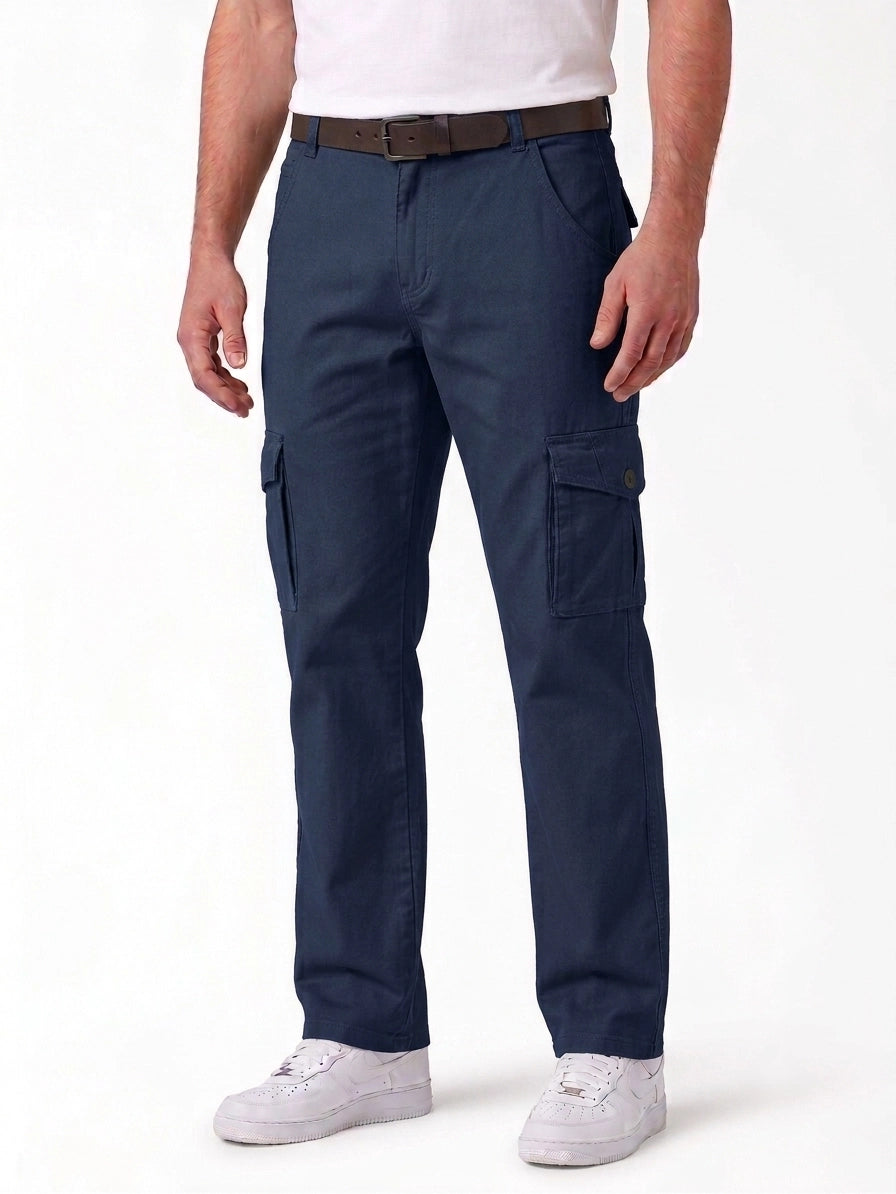Pantalón de Gabardina Tipo Cargo